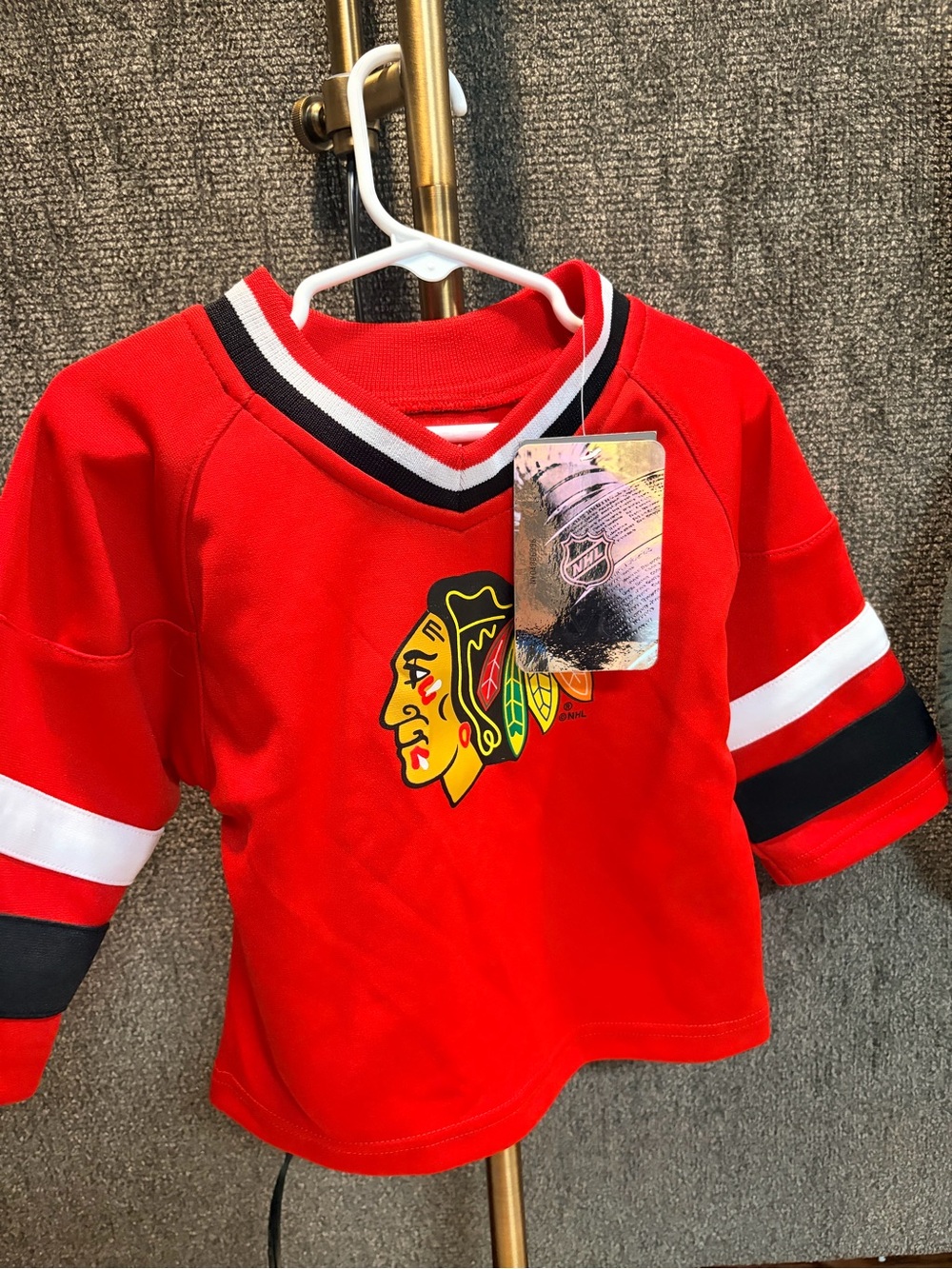 Chicago Blackhawks Red Kids Hockey Jersey Top - NHL
